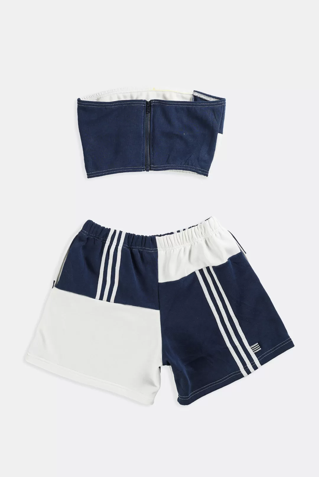 Rework Adidas Patchwork Sweatshorts Set - XS, S, M, L, XL