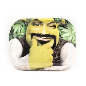 ROLLING TRAY - BEARDED SHREK 18 X 14cm