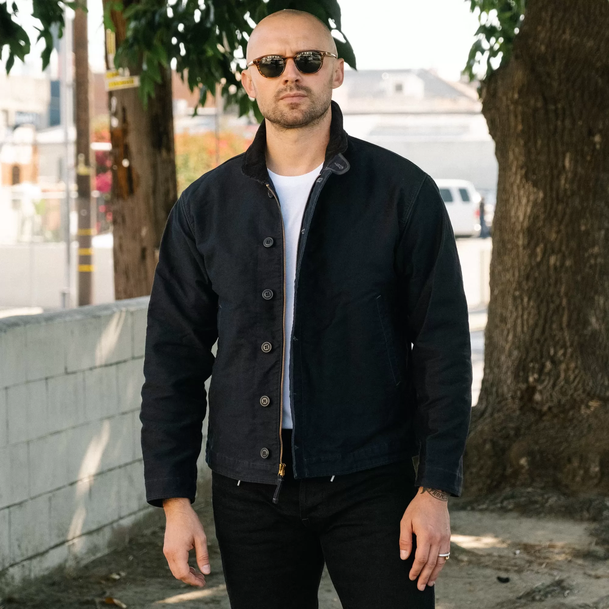 RRL Jungle Cloth Deck Jacket Dark Navy