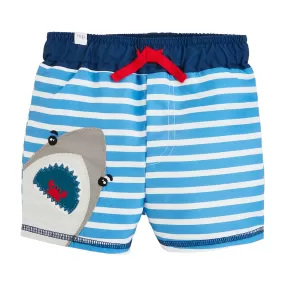 Shark Applique Swim Trunks