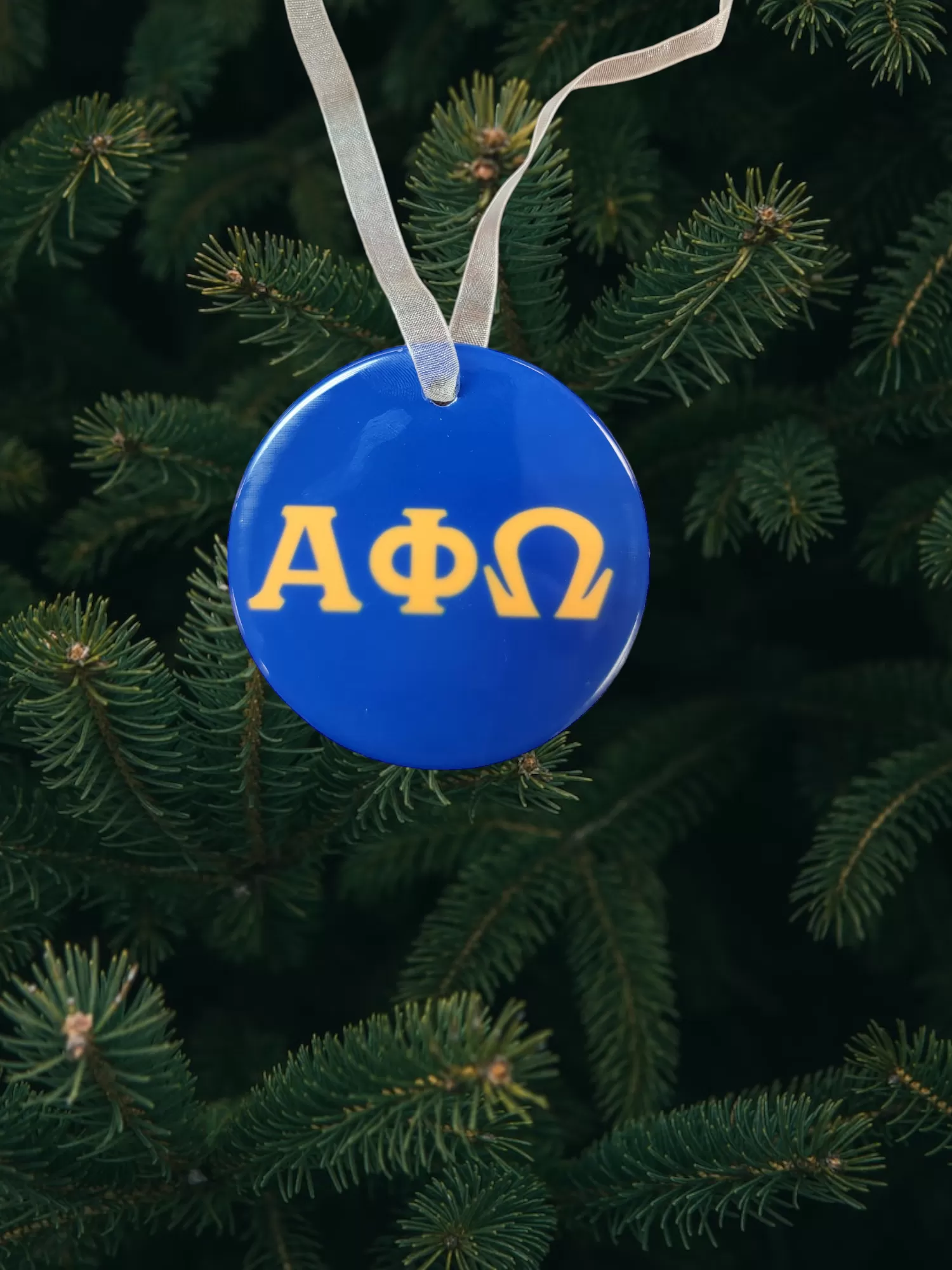 Show Your Alpha Phi Omega Pride With These Beautiful Ceramic Ornaments | Available in Matching Wine and Jewelry Accessories