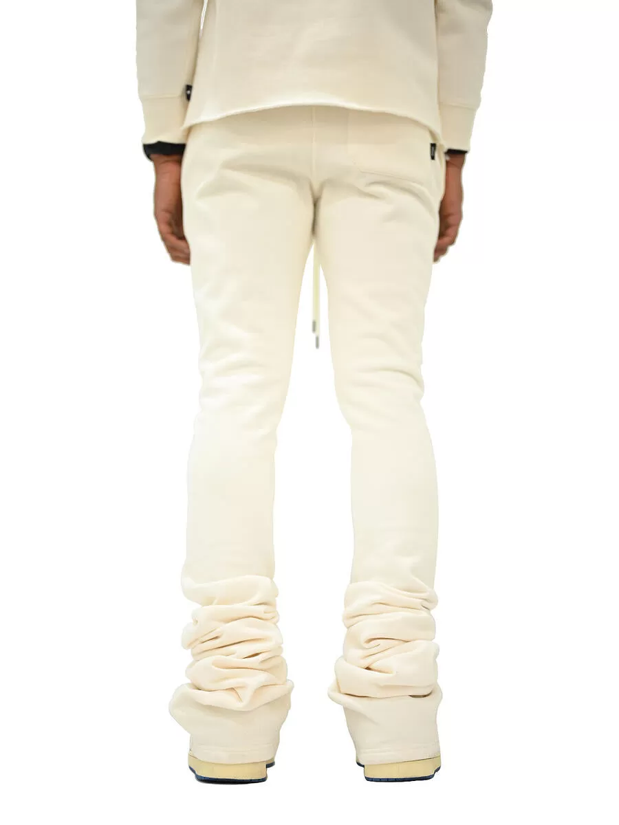 Si Tu Veux VEUX SUPER STACKED JOGGER (IVORY)