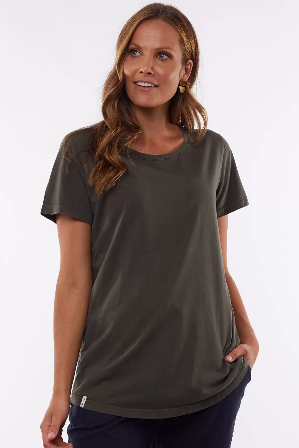 Sierra Luxe Khaki Tee