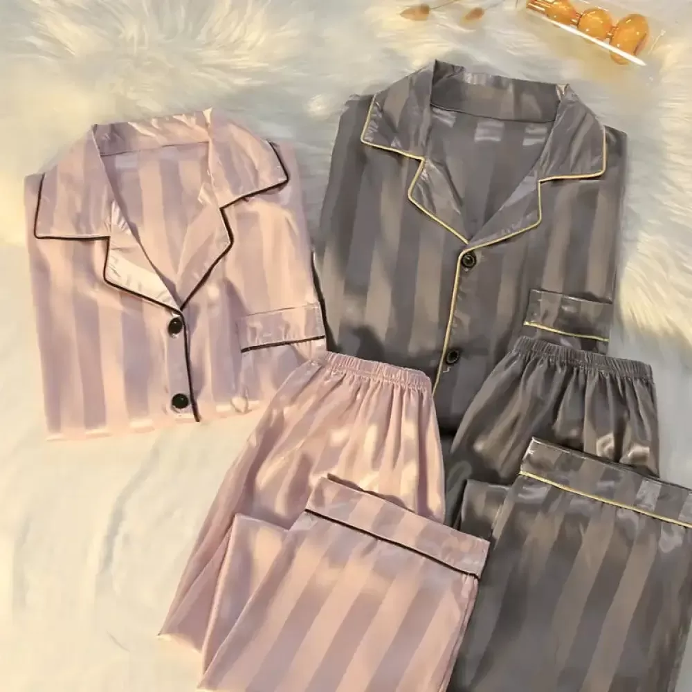 Silk Dreams: Couple Luxury Pajama Sets