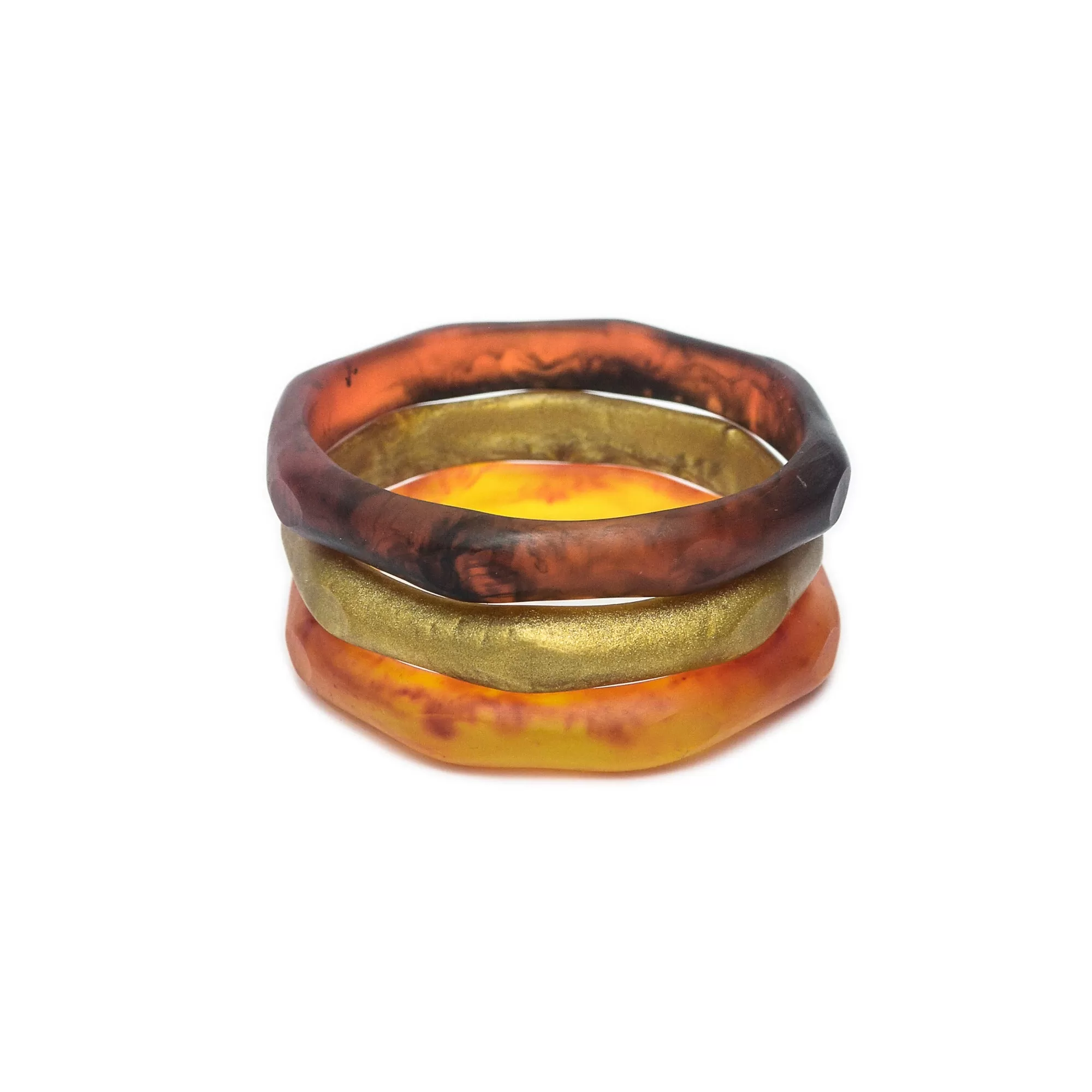 Silk Road Triple Resin Bangle