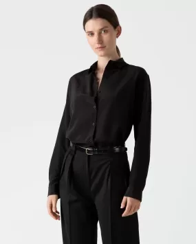 SILK SHIRT / BLACK