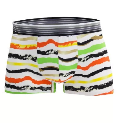 Silk Underwear Men Lovely Cartoon Print Man Boxers Underpants Panties