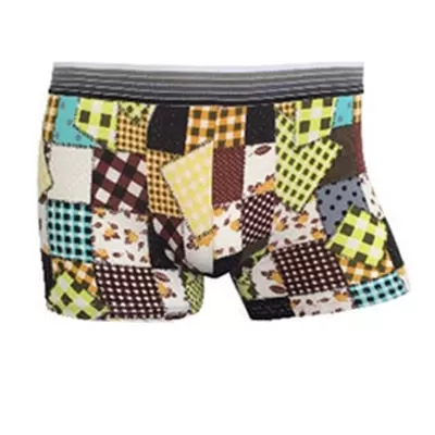 Silk Underwear Men Lovely Cartoon Print Man Boxers Underpants Panties