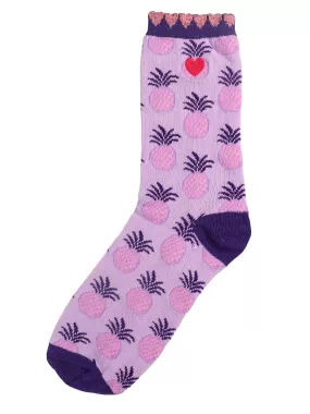 Simply Southern Personality Crew Socks With Pineapples - Express Yourself with Style and Comfort