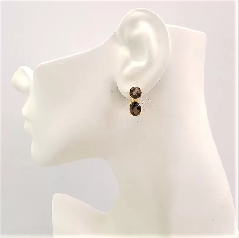 Smoky Quartz Separates Earrings