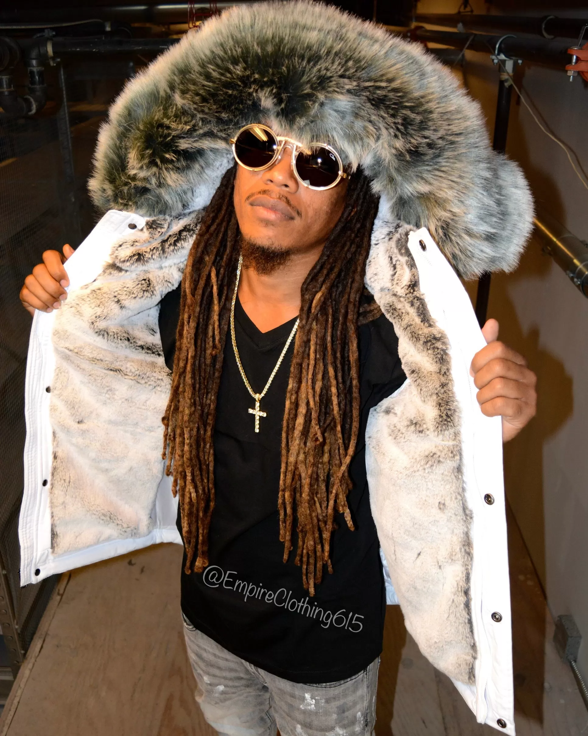 Solid Fur Puffer Vest