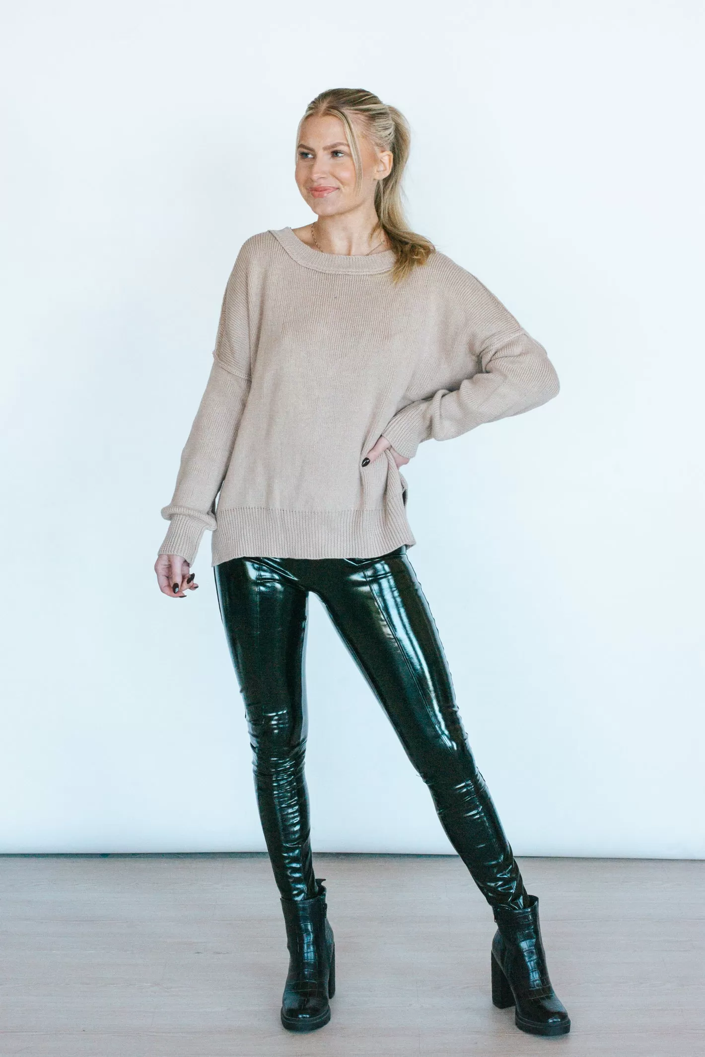 SPANX Faux Patent Leather Leggings