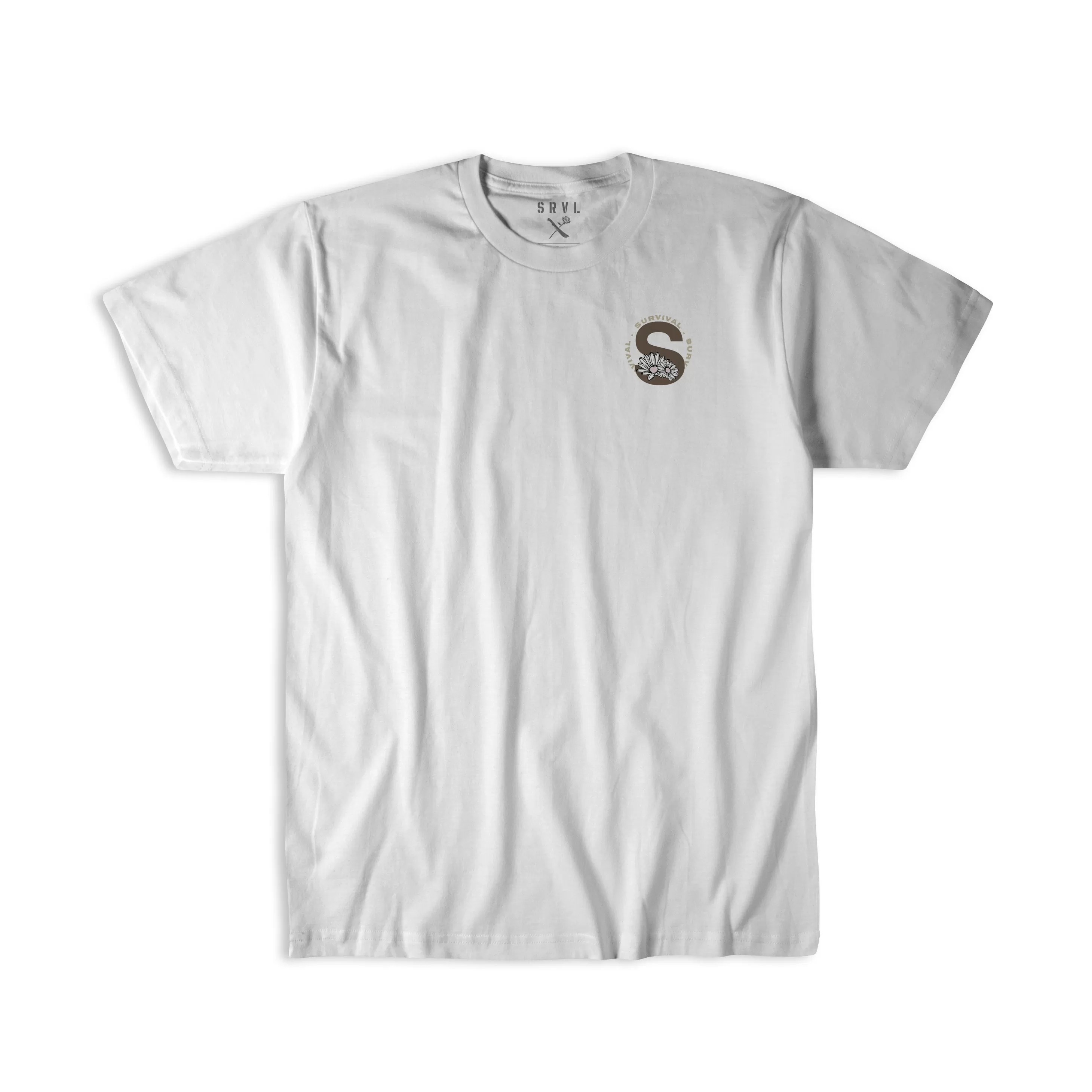 SRVL FLOWERS TEE WHITE