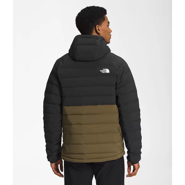 The North Face Belleview Stretch Down Hoodie (Men's) TNF Black/Military Olive