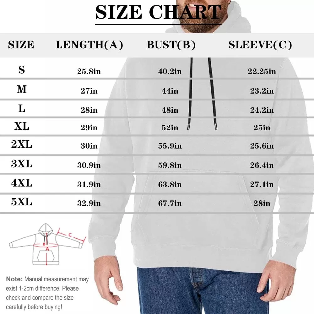 [Thickened Fabric] Custom Face Muscular Body Gift Christmas Red Hat Men's Fleece Thickened Hoodies Personalized Turtleneck Pullover Hooded Design Your Own Hoodie