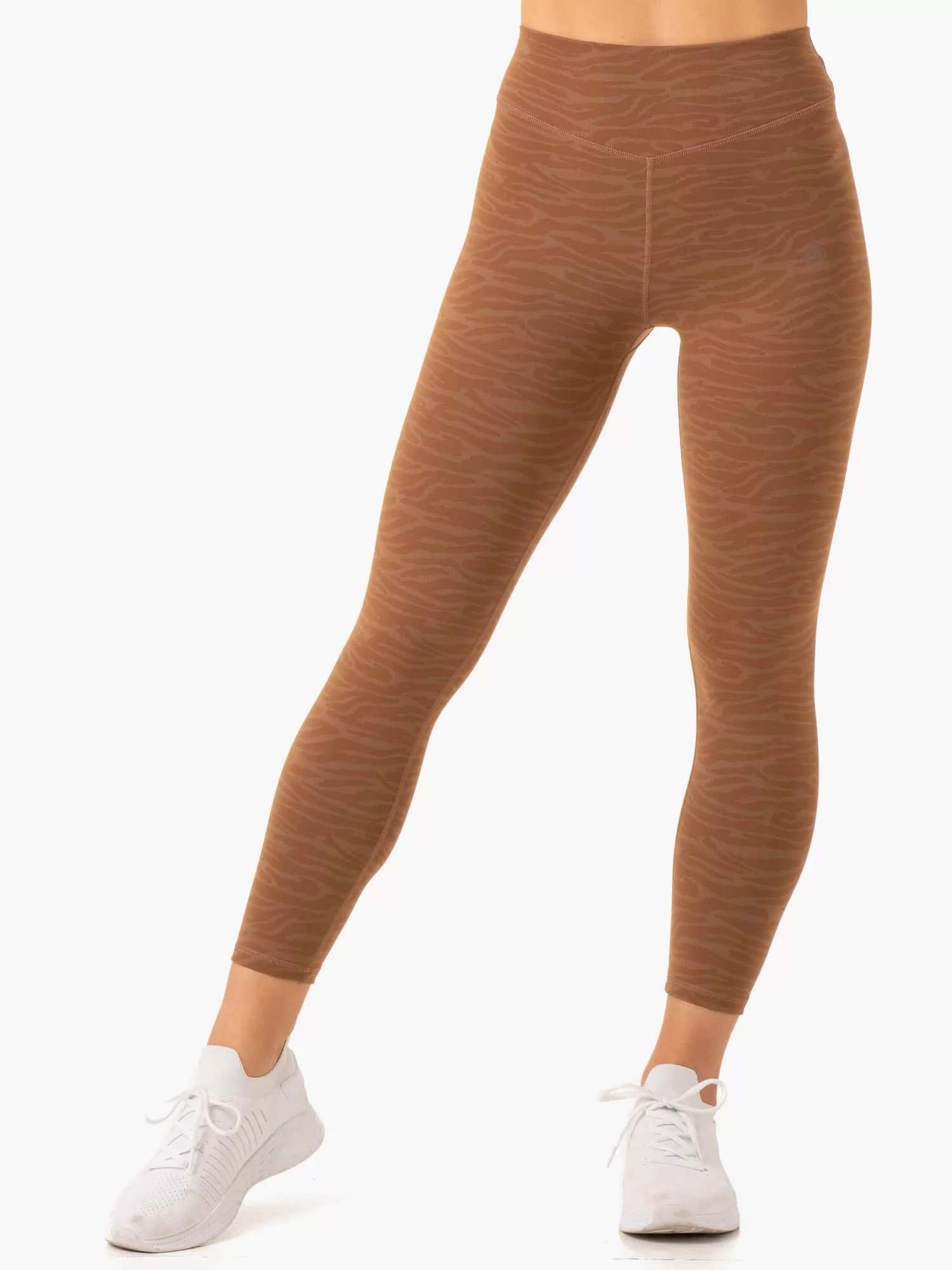 Transform High Waisted Leggings - Chocolate Zebra