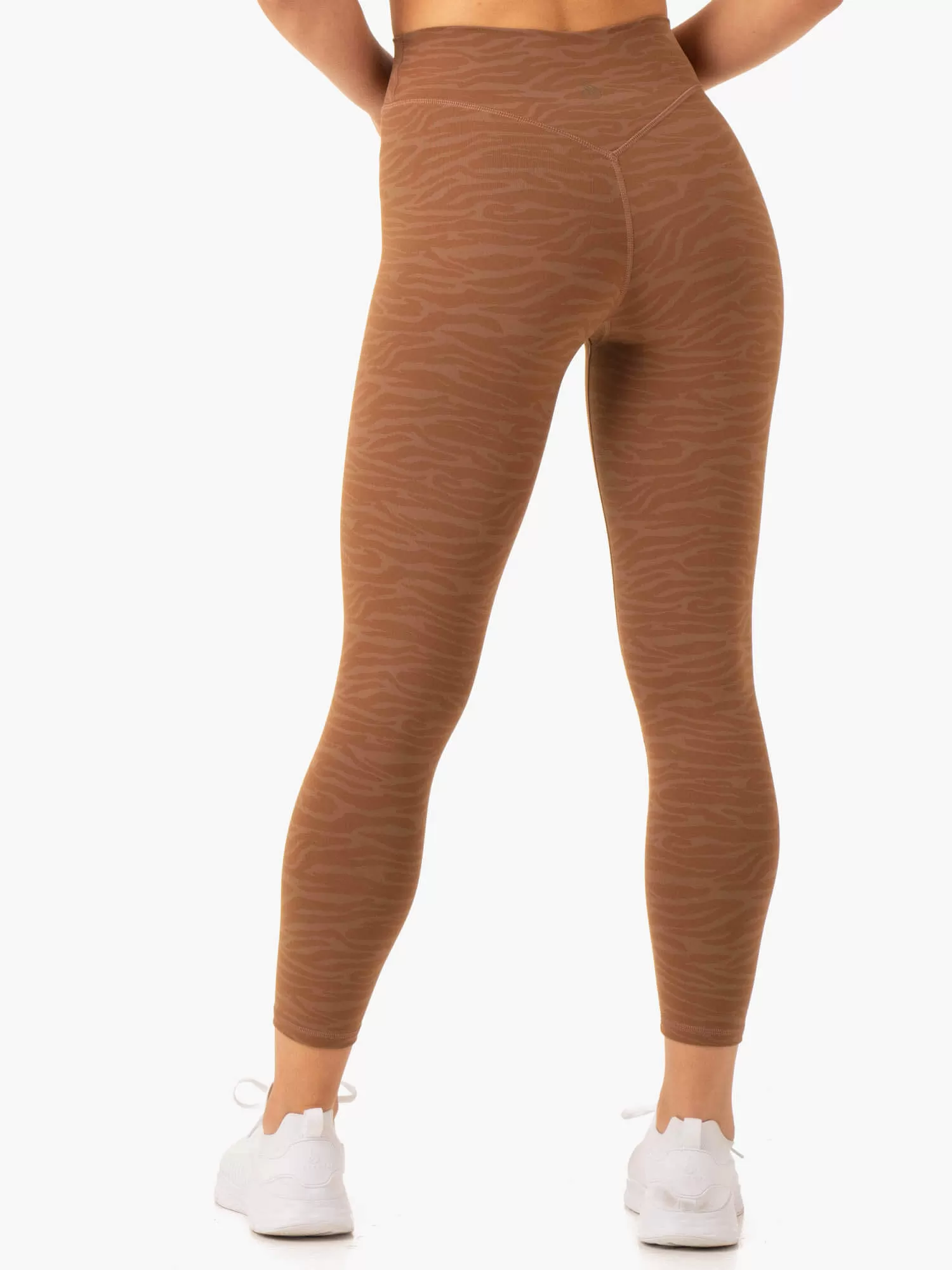 Transform High Waisted Leggings - Chocolate Zebra