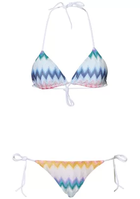 Triangle Zig Zag Lurex Bikini