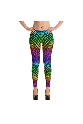 Tribal Rainbow Leggings