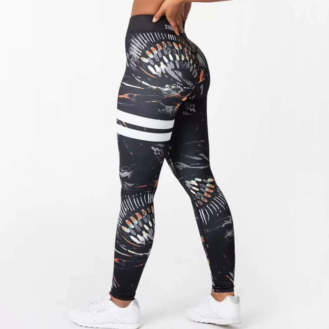 Tribal totem Printed Women Leggings For Fitness High Waist Printed Long Pants Women Hip Push UP Tights Women Gym Clothing