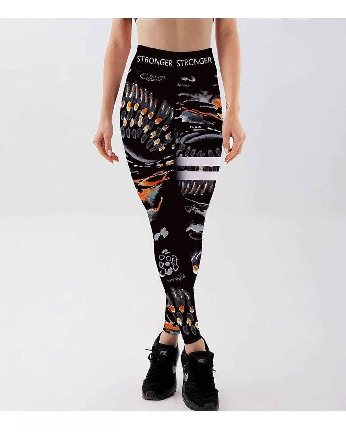 Tribal totem Printed Women Leggings For Fitness High Waist Printed Long Pants Women Hip Push UP Tights Women Gym Clothing