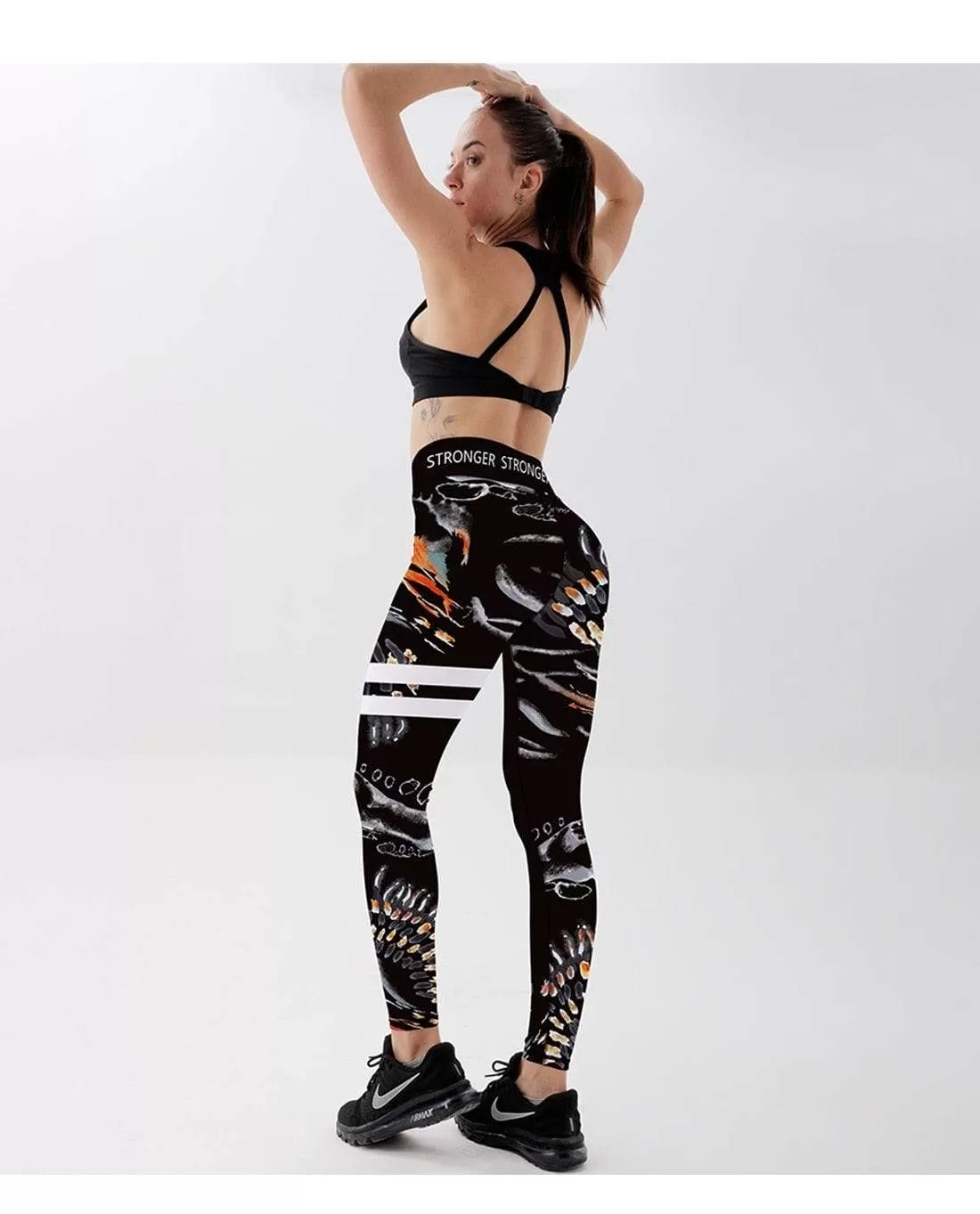 Tribal totem Printed Women Leggings For Fitness High Waist Printed Long Pants Women Hip Push UP Tights Women Gym Clothing