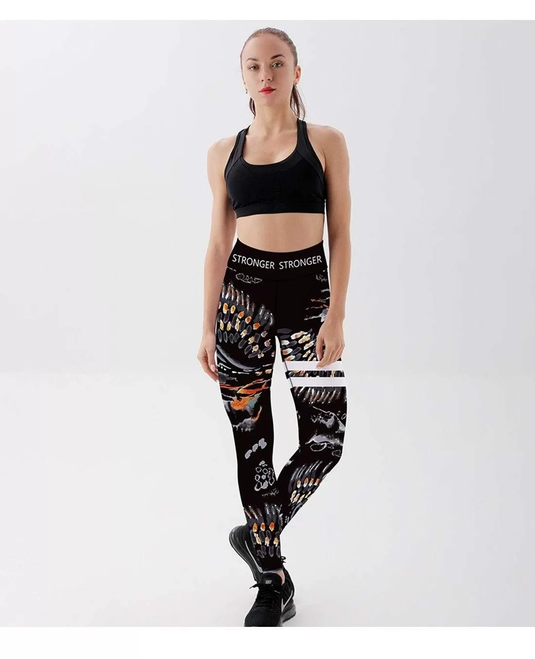 Tribal totem Printed Women Leggings For Fitness High Waist Printed Long Pants Women Hip Push UP Tights Women Gym Clothing