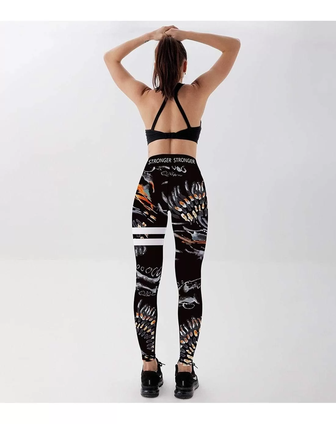 Tribal totem Printed Women Leggings For Fitness High Waist Printed Long Pants Women Hip Push UP Tights Women Gym Clothing