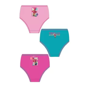 Trolls Girls 3 Pack Mulitcolour Briefs