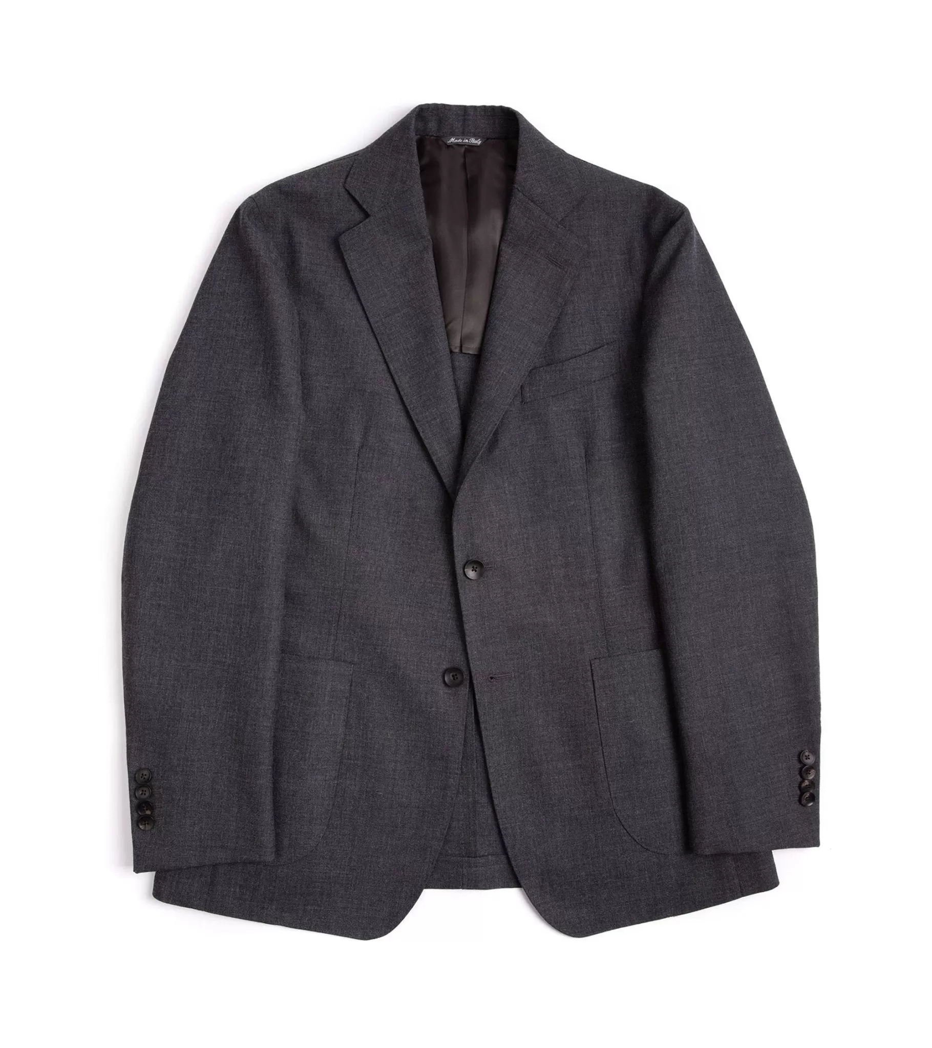 Trunk Wigmore Wool Fresco Suit Jacket: Charcoal