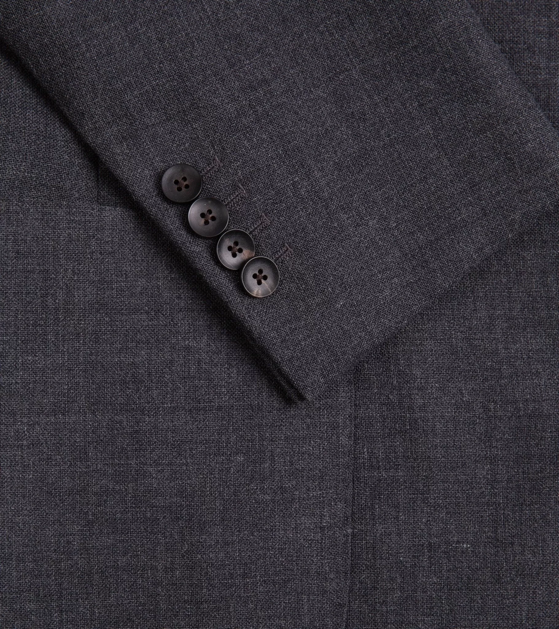 Trunk Wigmore Wool Fresco Suit Jacket: Charcoal