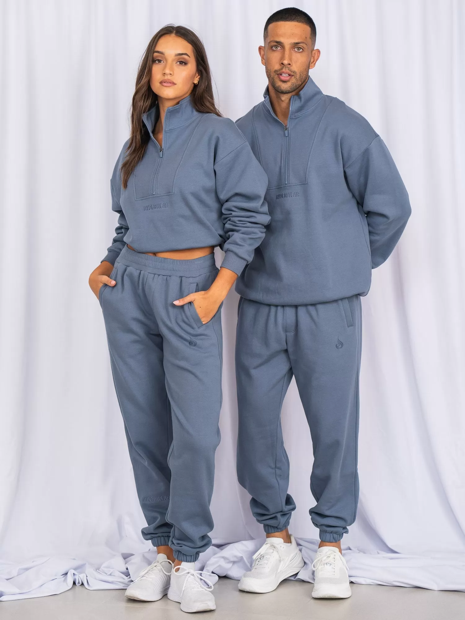 Unisex Track Pants - Denim Blue