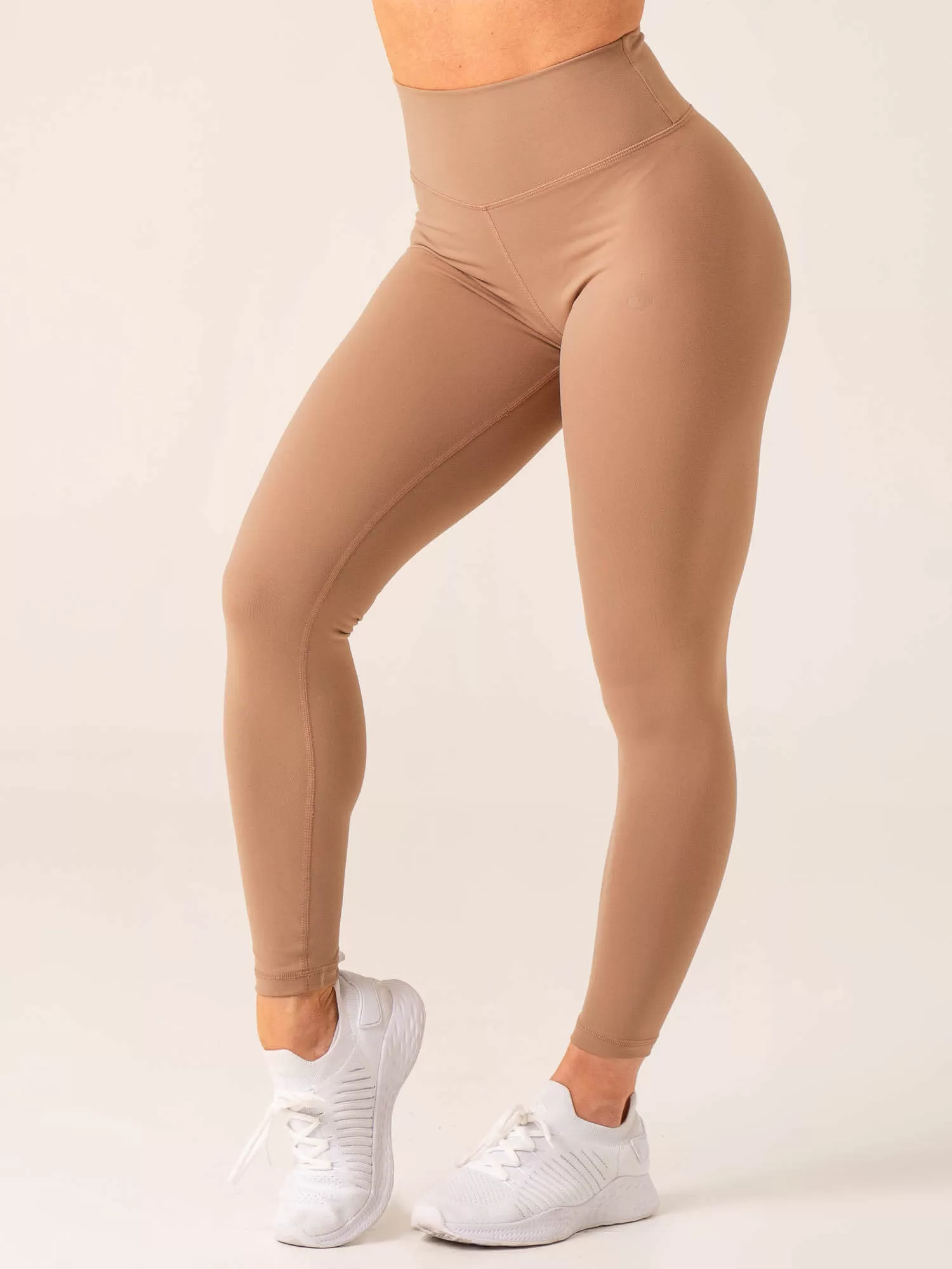 Unstoppable High Waisted Scrunch Leggings - Mocha