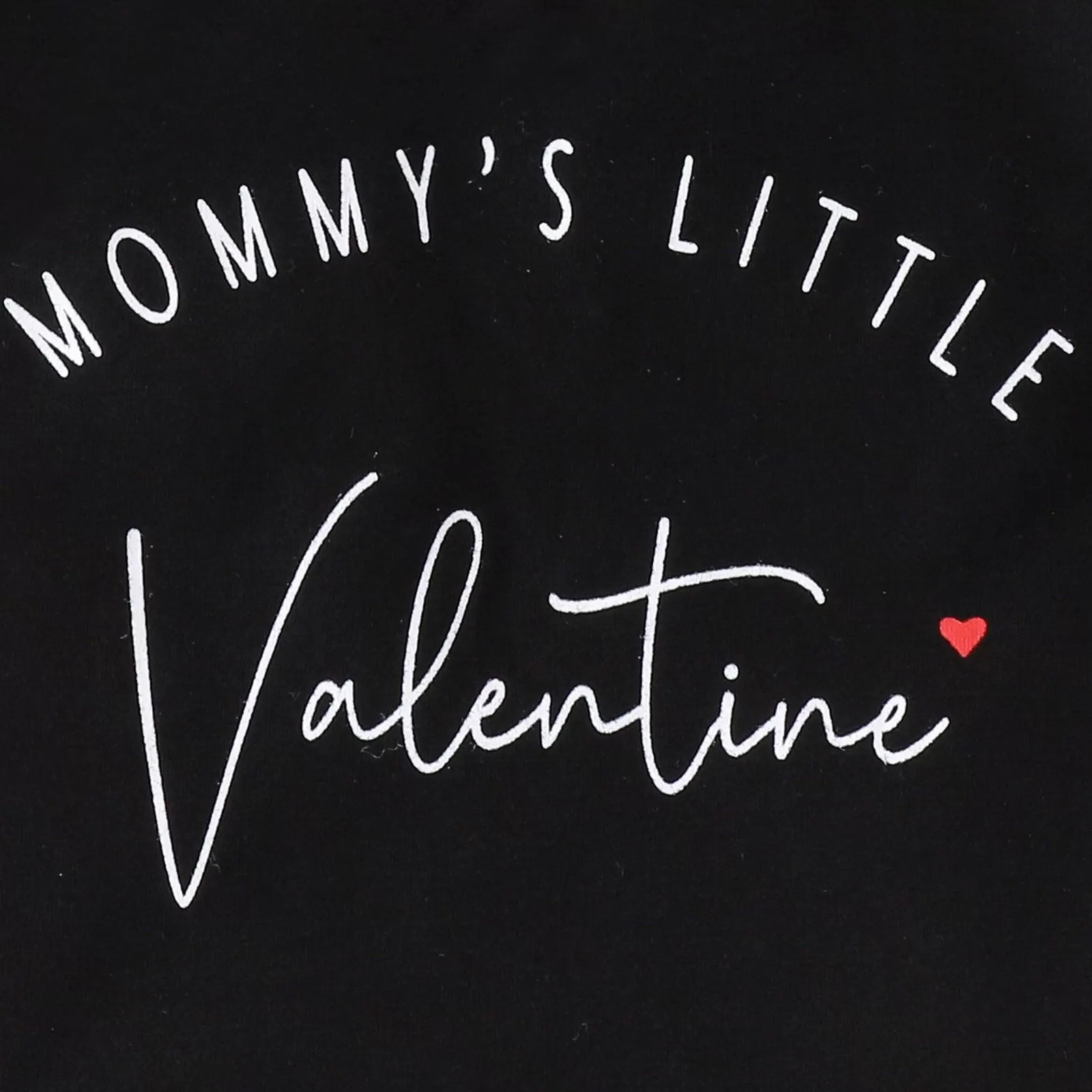 Valentine's Day Spring and Summer Letter Printing T-shirt Pants Fashion Men's Treasure Baby Set