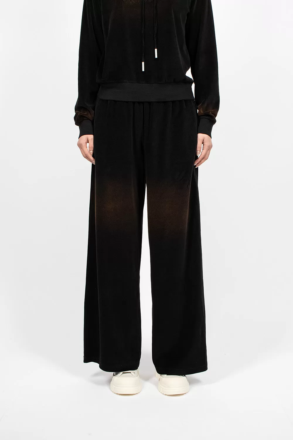 Velour Trousers Black