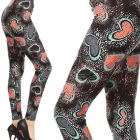 Wicked Soft My Heart is Pounding OS Leggings