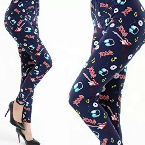 Wicked Soft Rock N Roll Forever OS Leggings