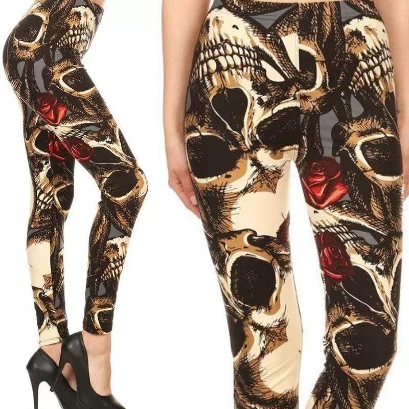 Wicked Soft Skulltured PLUS Leggings