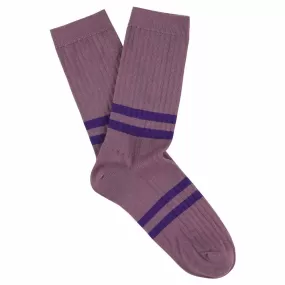 Women Stripes Purple