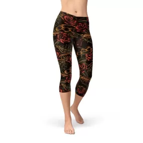 Womens Badass Capri Leggings