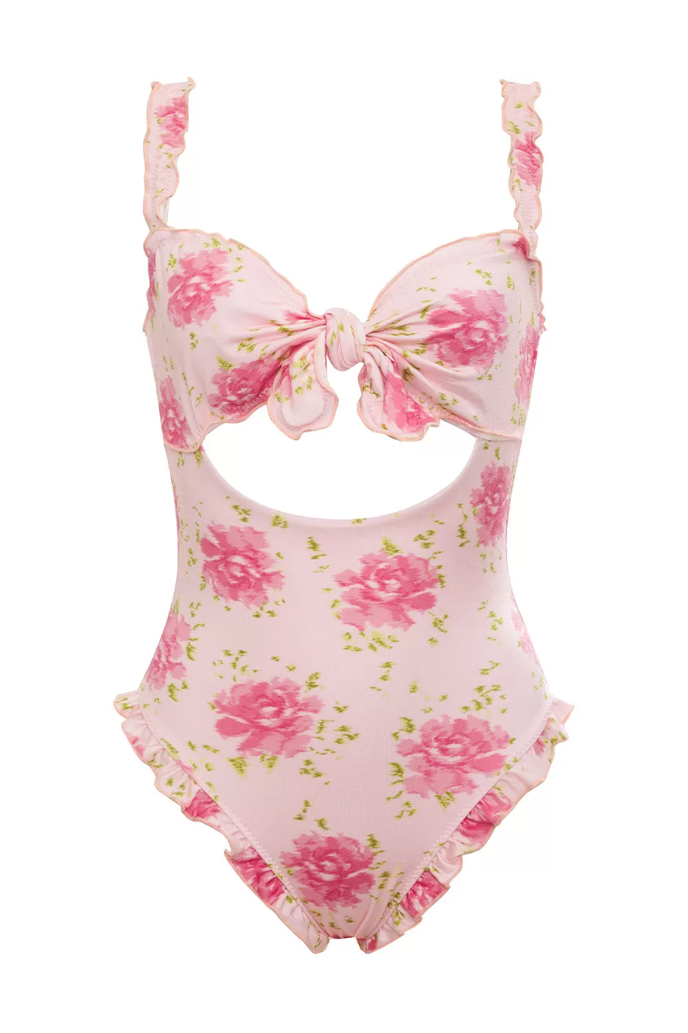 x SYDNEY SWEENEY Lucia Ruffle One Piece Swimsuit - Amore Mio