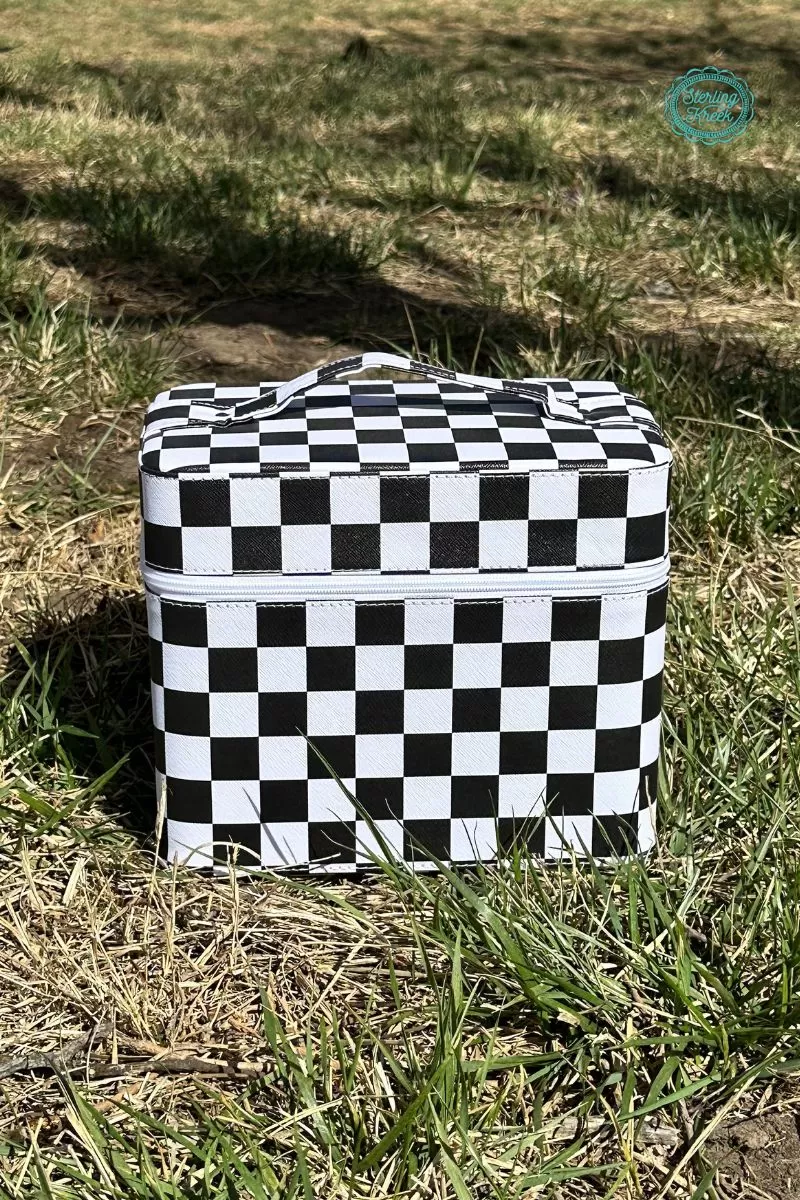 XXL Kamoodle make up box   CHECKERED