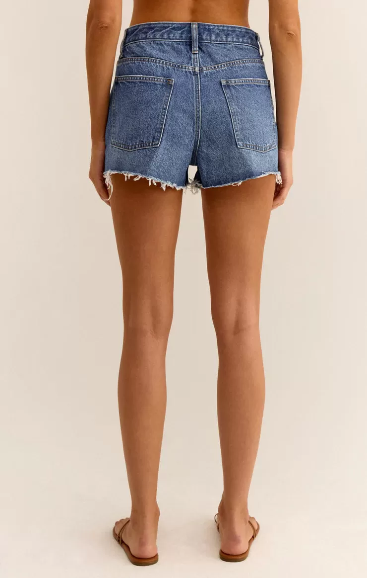 Z Supply Classic Hi Rise Denim Short